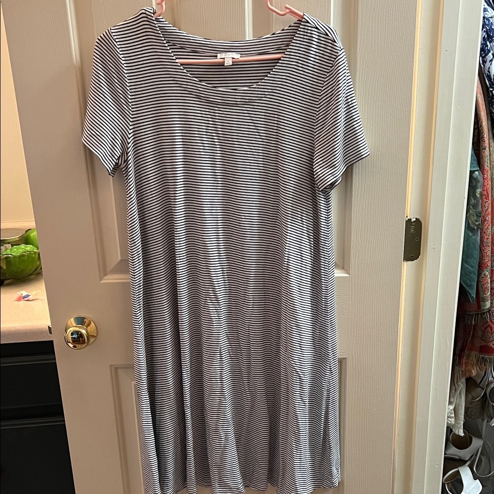 Talbots Striped Swing Dress